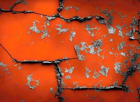 Background rusty painted metal surface. of metal rusty texture Foto stock