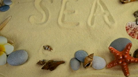 Background with sand spa concept. selective focus. Stock Footage 225445774