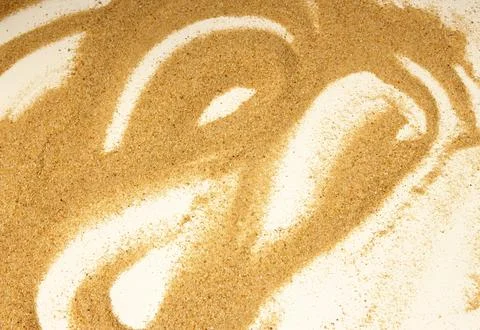 A background sand waves on white Stock Photos