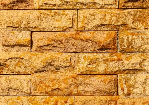 Background Sandstone patterned walls in my house. 스톡 사진
