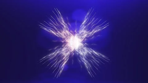 Background saver in the form of rotating, glowing rays on blue background Видео 67832306