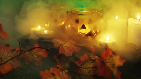 Background For A Scary Halloween Party Stock Footage 116828599