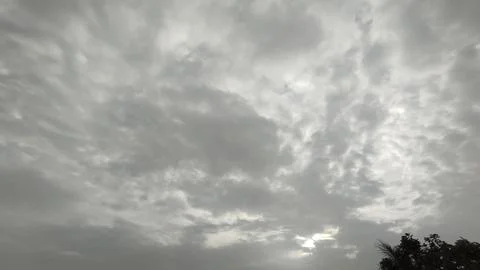 Background scene of dark clouds in the sky Stock Photos