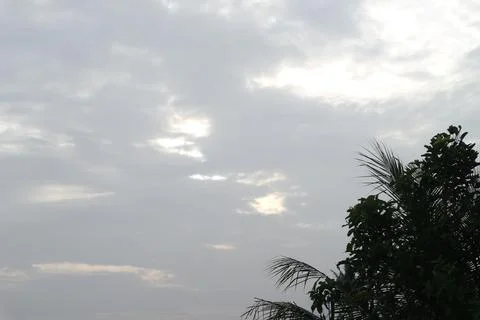 Background scene of dark clouds in the sky Stock Photos