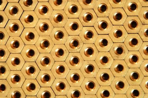 Background of screw-nuts Stock Photos