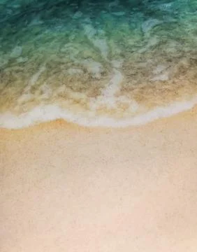 Background with sea foam pattern on the beach Stock Photos