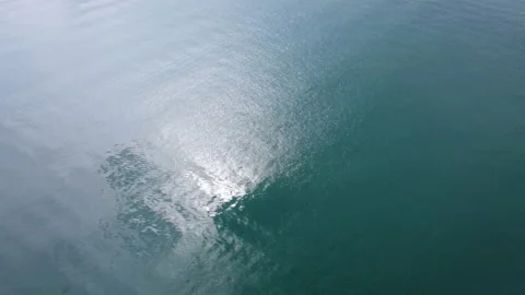 Background of sea waves with sunlight reflected on the water surface. Stock Footage 204922737