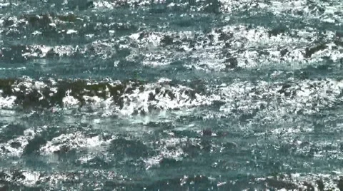 Background the sea waves at sunset Stock Footage 65467617