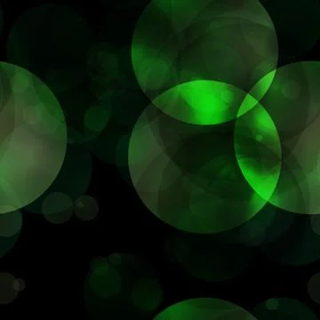 Background with seamless bubbles pattern. Colors: pine green, tropical rain f Stock Photos