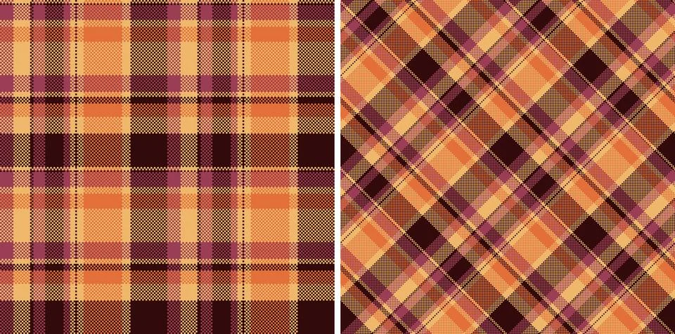 Background seamless check of texture pattern fabric with a textile plaid ve.. Illustrazione stock