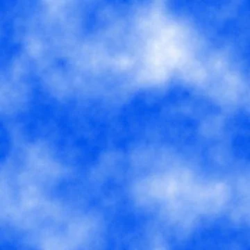 Background with seamless clouds pattern. Colors: periwinkle, cerulean, cornfl Stock Illustration
