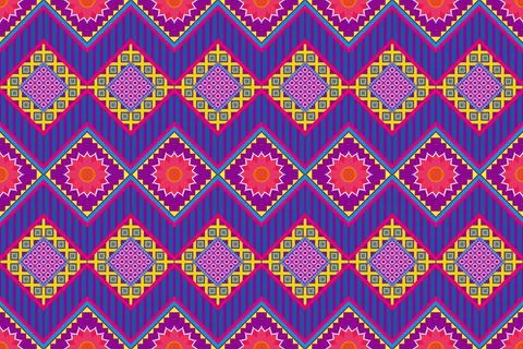 Background Seamless geometric pattern can be connected in all directions Stock Illustration