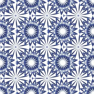 Background with seamless pattern in arabic style. Illustrazione stock