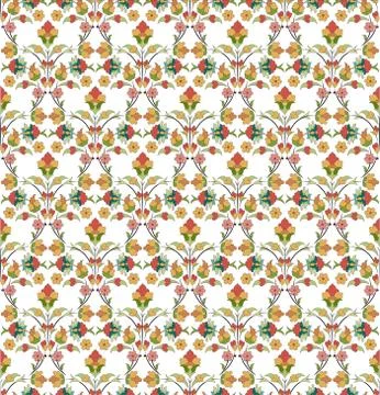 Background with seamless pattern five Stock Illustration