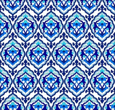 Background with seamless pattern Stock Illustration