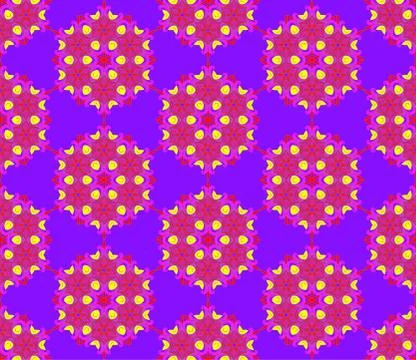 Background with seamless pattern in islamic or indian style Stock Illustration