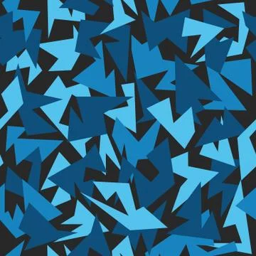 Background Seamless Pattern Modern Camouflage blue イラスト素材