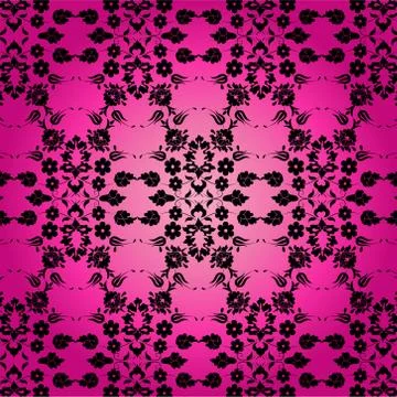 Background with seamless pattern nine Illustrazione stock