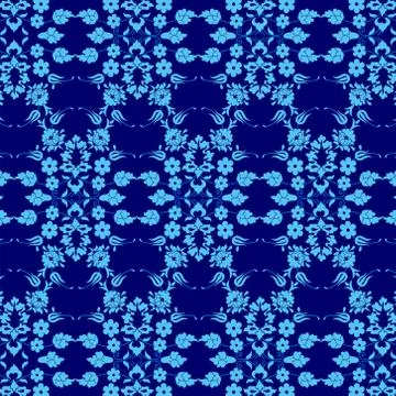 Background with seamless pattern six Stock Illustration