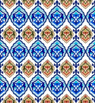 Background with seamless pattern version Illustrazione stock