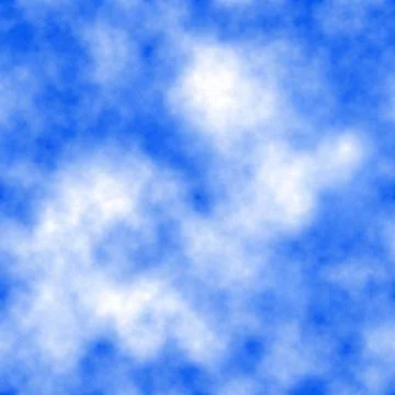 Background with seamless sky pattern. Colors: cornflower, periwinkle, blue be Stock Photos