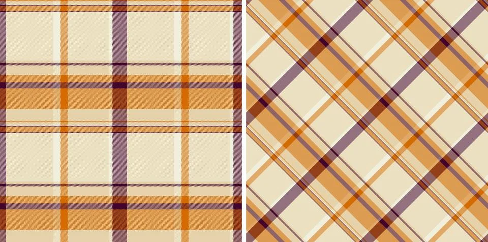 Background seamless vector of pattern textile plaid with a tartan check fab.. Stock Illustration