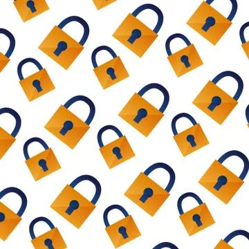 Background security padlock protection pattern Stock Illustration
