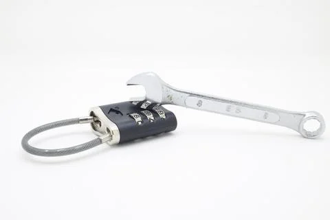 A background security system, hack, business concept. Stock Photos