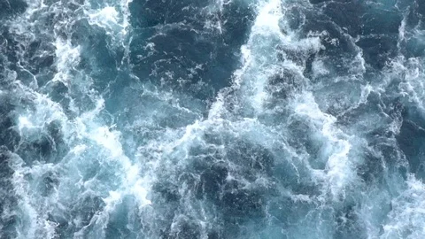 Background of seething sea water Stock Footage 120519451