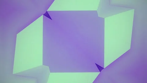 Background of a series of interlocking shapes. 3d rendering loop animation 4K Stock Footage 260161942