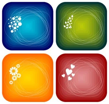 Background set Stock Illustration