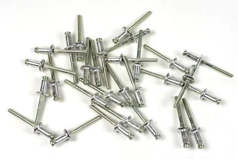 Background from a set of various fasteners Foto stock
