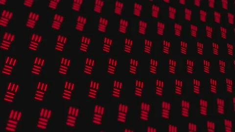 Background Shapes Animation with red glow lines on dark background Stock Footage 140929727