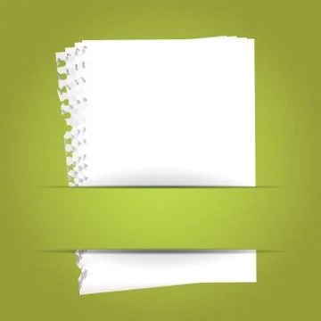 Background with sheet of papers Stock Illustration