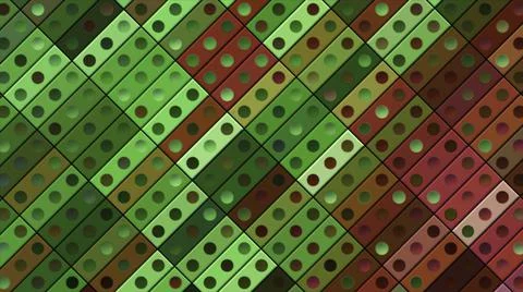 Background of shimmering colorful rectangles with dots. Motion. Beautiful Stock Illustration