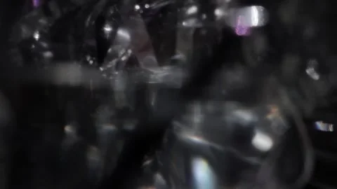 Background of shining lights with abstract crystal overlay 動画素材 318577051