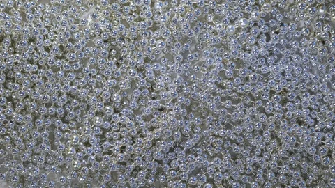 Background from shining silver beads Video stock 122573805