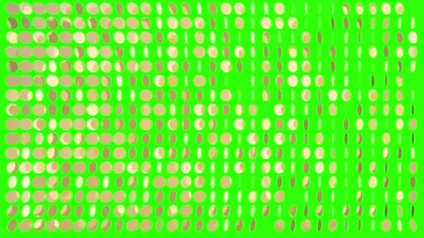 Background shiny gold circles. Glittering wall. Seamless loop with chroma key. Video stock 95932100
