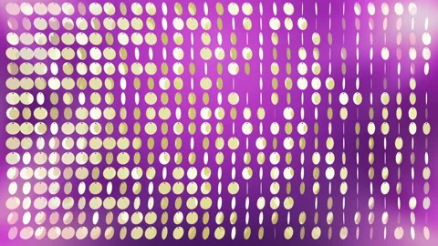 Background with shiny gold circles. Glittering sequins wall. VJ Seamless loop. Video stock 95932353