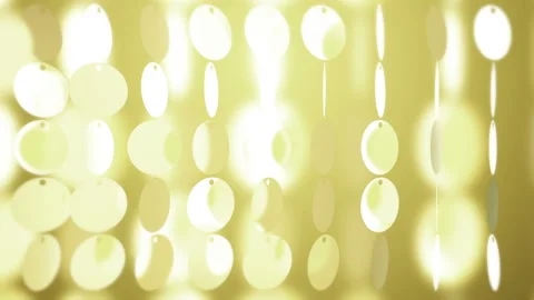 Background with shiny gold circles. Glittering sequins wall. VJ Seamless loop. Stock Footage 95975281