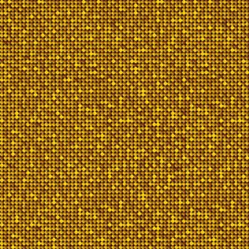 Background with shiny gold sequins. Illustrazione stock