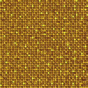 Background with shiny gold sequins. Stock Illustration
