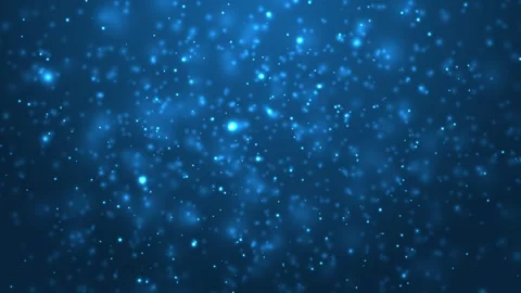 Background with shiny red particles. looping blue particles background - Abstrac Video stock 254420018