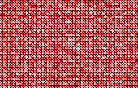 Background with shiny red sequins. Eps 10. Illustrazione stock