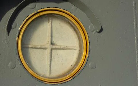 Background of the side of a naval ship Stock Photos