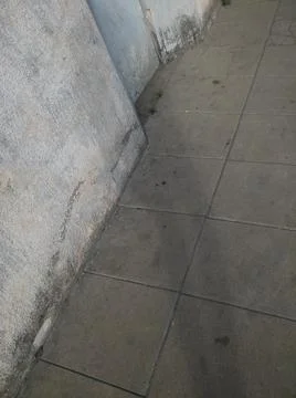 Background of a sidewalk with different city elements in daylight Fotos Stock