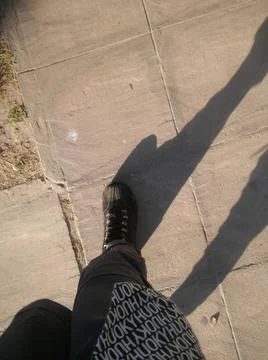 Background of a sidewalk with different city elements in daylight Fotos Stock