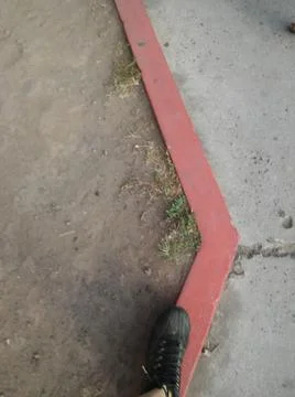 Background of a sidewalk with different city elements in daylight Fotos Stock