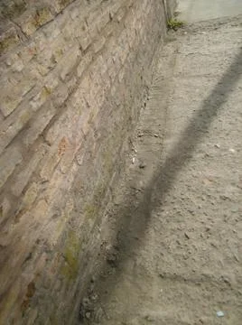 Background of a sidewalk with different city elements in daylight Fotos Stock