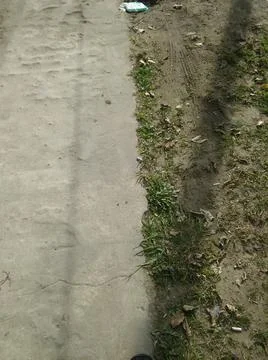 Background of a sidewalk with different city elements in daylight Fotos Stock